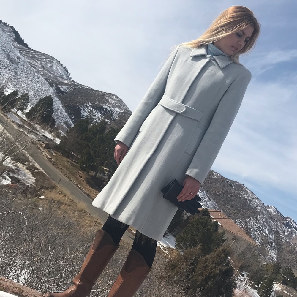 Vintage Pastel Blue Fabio Coat.